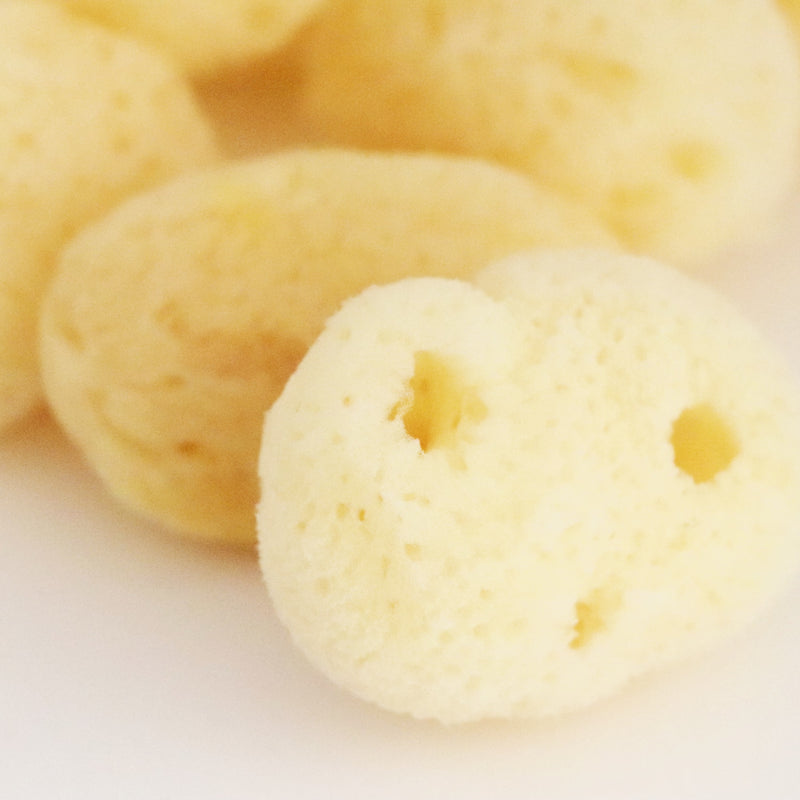 Natural sea sponge puffs 6-pack (British brand)