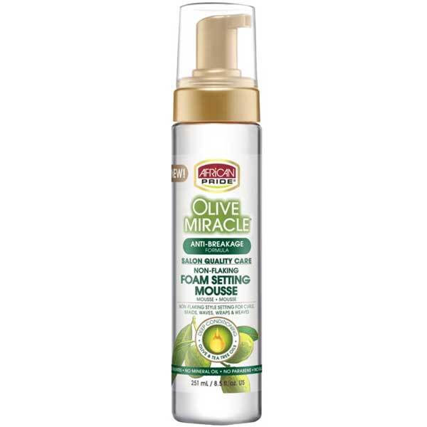 African Pride olive anti breakage foam mousse - British product