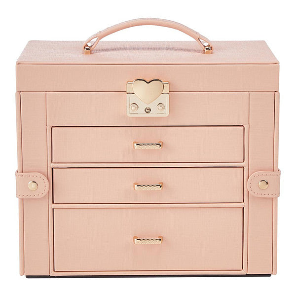 Livingandhome pink jewellery organizer with drawers, imported from the UK