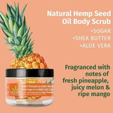 Hempz body scrub Sweet Pineapple & Honey Melon 176g, UK version