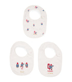 Harrods embroidered Paddington baby bibs set of 3, imported from the UK