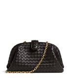 Bottega Veneta small leather Lauren 1980 clutch bag, imported from the UK