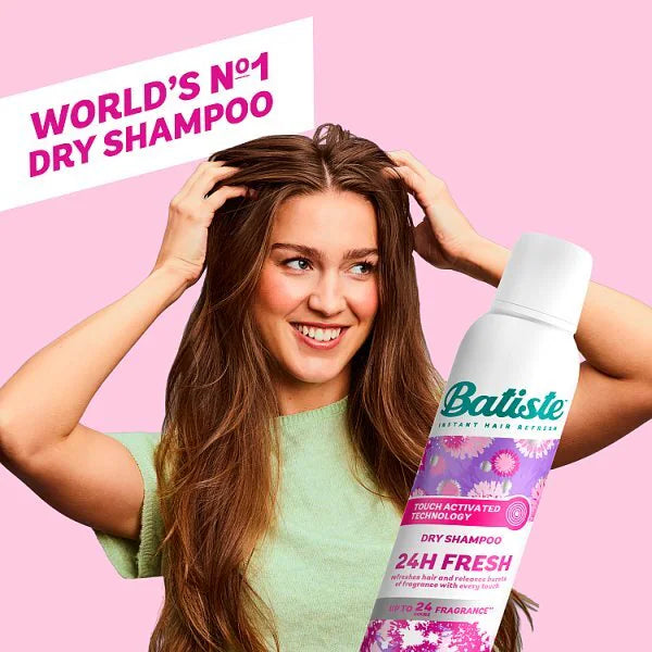 Batiste 24H Fresh Dry Shampoo Touch Activated Technology - British product