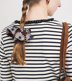 Sandro Paris silk floral print scrunchie, UK version