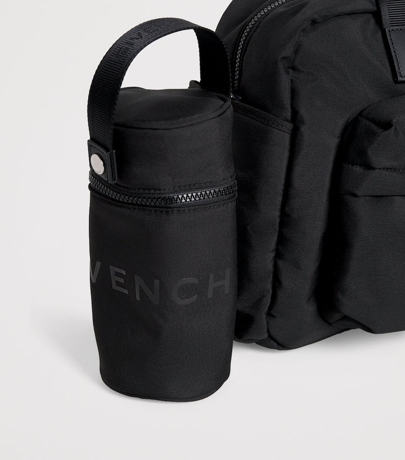 Givenchy kids canvas changing bag with embossed logo and accessories, 30x42x16cm, UK version
