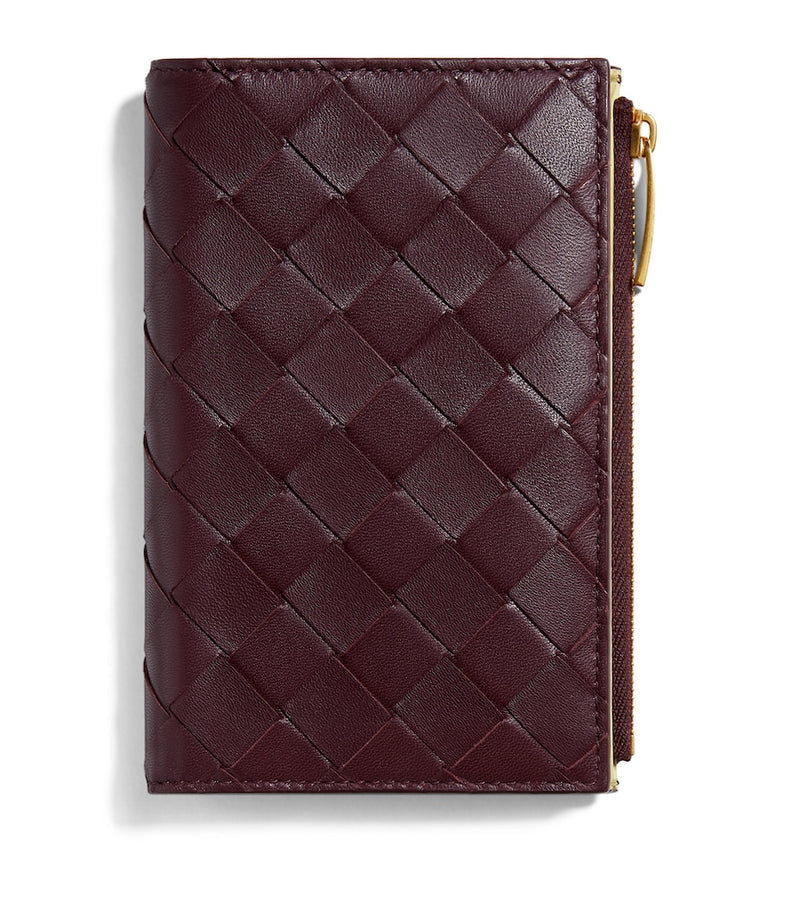 Bottega Veneta medium leather Intrecciato bifold wallet (British brand)