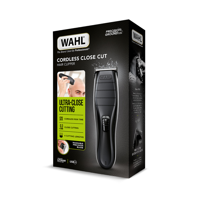 Wahl cordless close cut hair clipper - British product