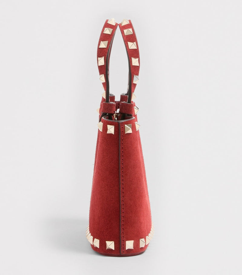 Valentino Garavani mini split-leather Rockstud tote bag (British brand)