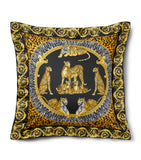 Versace Cotton-Satin Wild Cats cushion 60cm x 60cm (British brand)