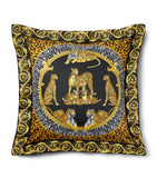 Versace Cotton-Satin Wild Cats cushion 60cm x 60cm (British brand)