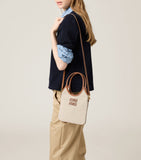 Miu Miu Canvas-Leather Ivy tote bag - British product