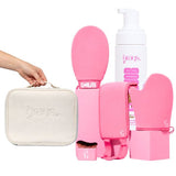 Superdrug Glowjob Pink Dark Tanning Mousse with 5-Piece Tanning Bundle- Buy online at McGrocer