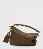 LOEWE Small Suede Featherlight Puzzle top-handle bag (British brand)