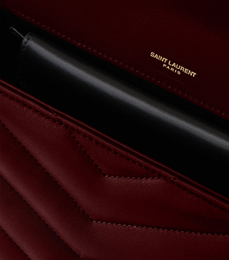 Saint Laurent Loulou shoulder bag matelassé leather, UK version