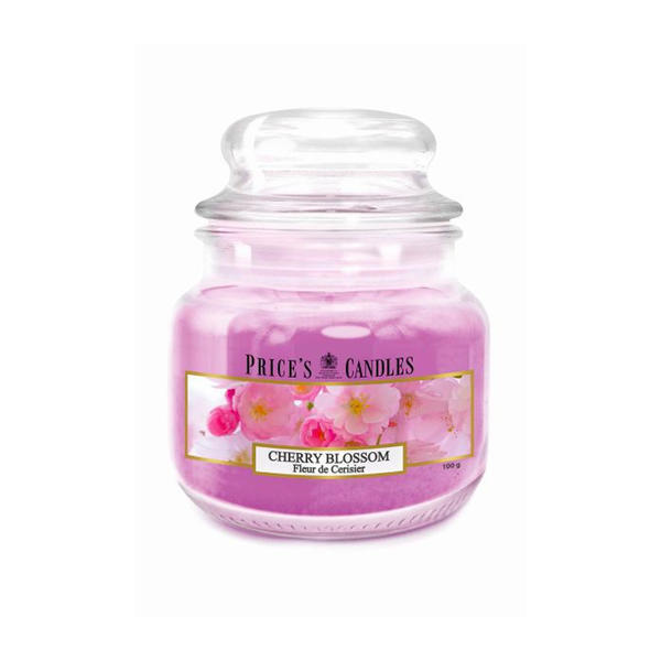 Price's Candles cherry blossom small jar candle, UK version