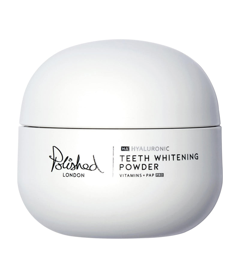 Polished London hyaluronic teeth whitening powder, imported from the UK
