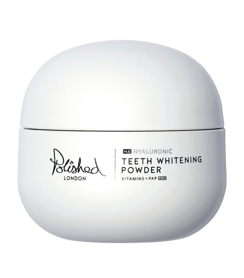 Polished London hyaluronic teeth whitening powder, imported from the UK