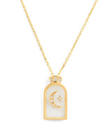 Harrods L'Atelier Nawbar Yellow Gold and Diamond Biladi Hilal Necklace- Buy online at McGrocer