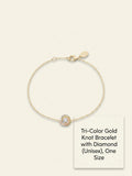 Cartier Trinity bracelet 18ct tri-colour gold 0.17ct diamond, imported from the UK