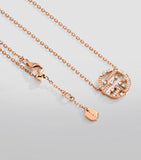 MARLI New York rose gold diamond necklace (British brand)