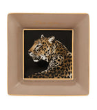 Dolce&Gabbana Casa Leopard decorative square porcelain plates set of 3 10cm - British product