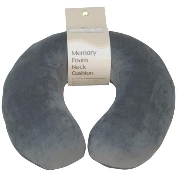 Aidapt Memory Foam Neck Cushion Colour Grey - McGrocer