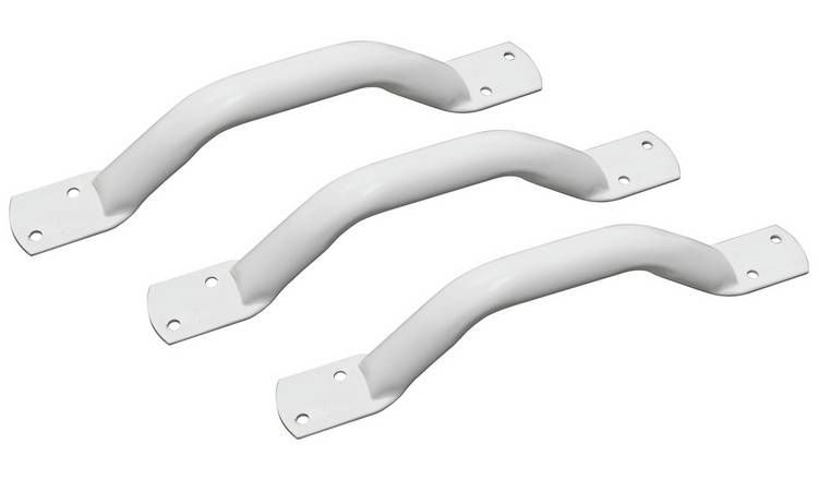 Aidapt White Grab Rails - Pack of 3 - McGrocer