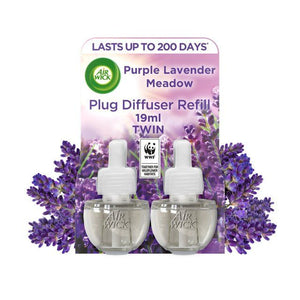 Airwick Purple Lavender Plug In Twin Refill 2 x 19ml