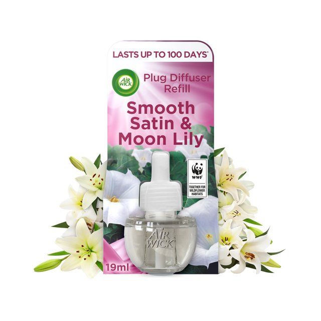 Airwick Satin & Moon Lily Plug In Refill   19ml - McGrocer