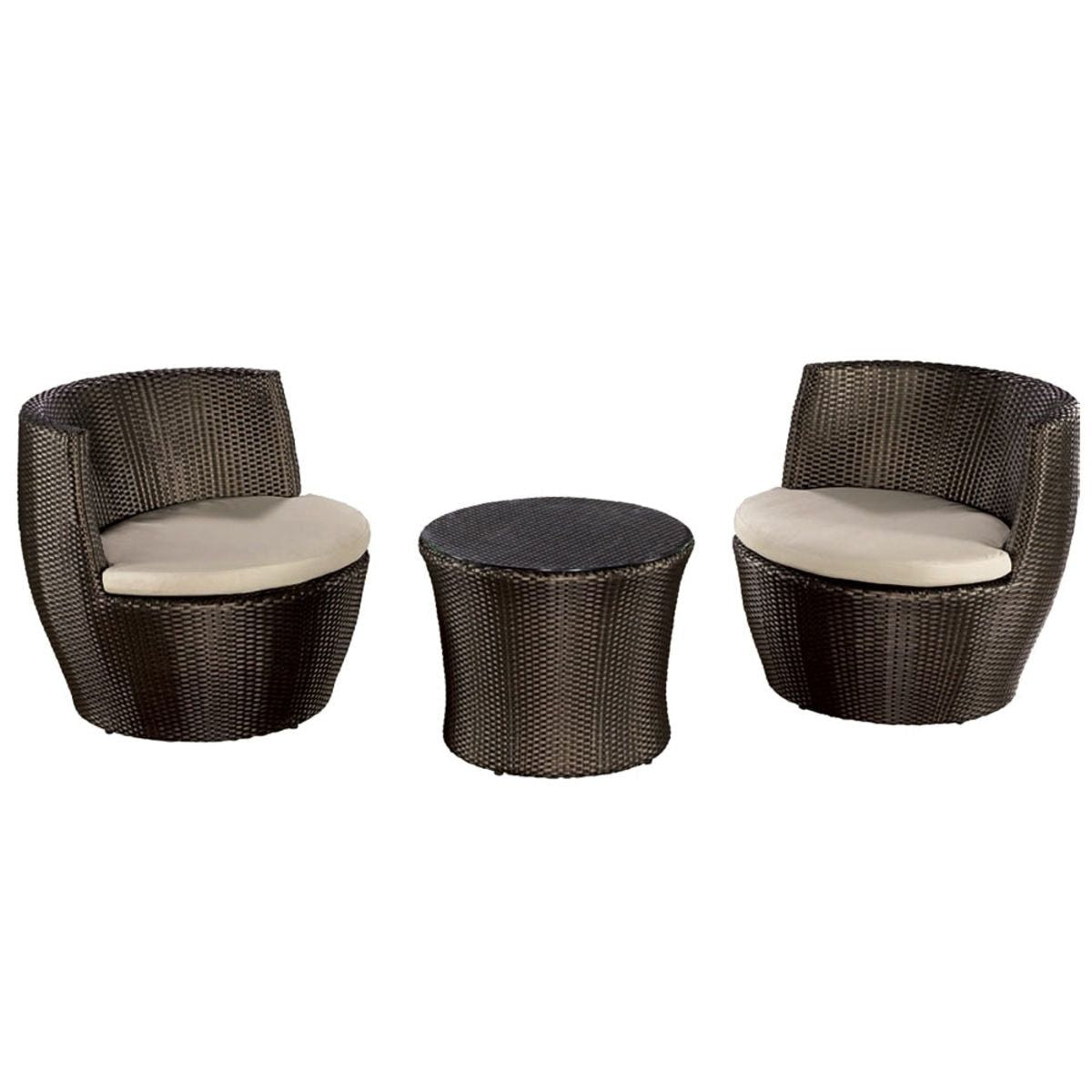 Akula Living Aegean Pod 3 Piece Table and Chairs Set - McGrocer