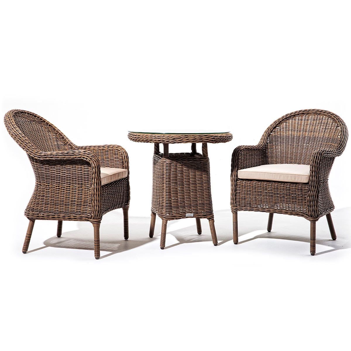 Akula Living Colonial 3 Piece Bistro Set - McGrocer