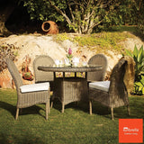 Akula Living Colonial 5 Piece Round Dining Set - McGrocer