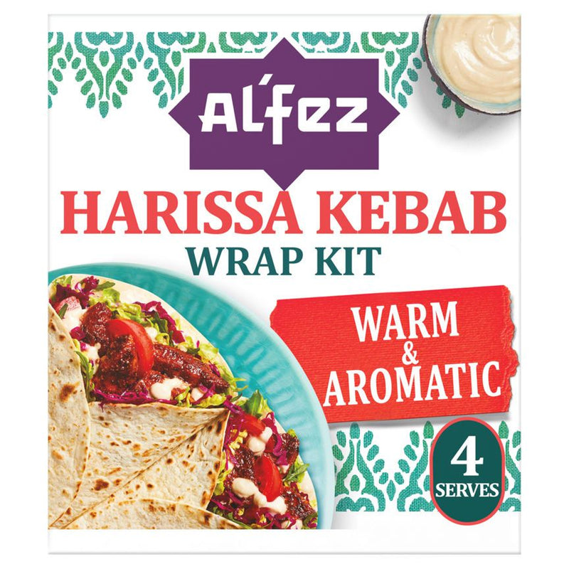 Al'Fez Harissa Kebab Wrap Kit 410g - McGrocer