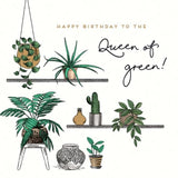 Alice Scott Queen Of Green Birthday Card - McGrocer