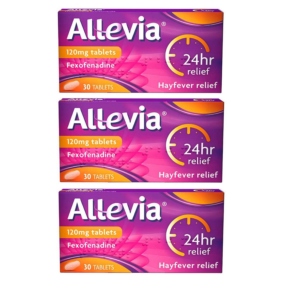 Allevia 120mg Tablets - 3 x 30 Tablets (3 Months Supply Bundle) - McGrocer