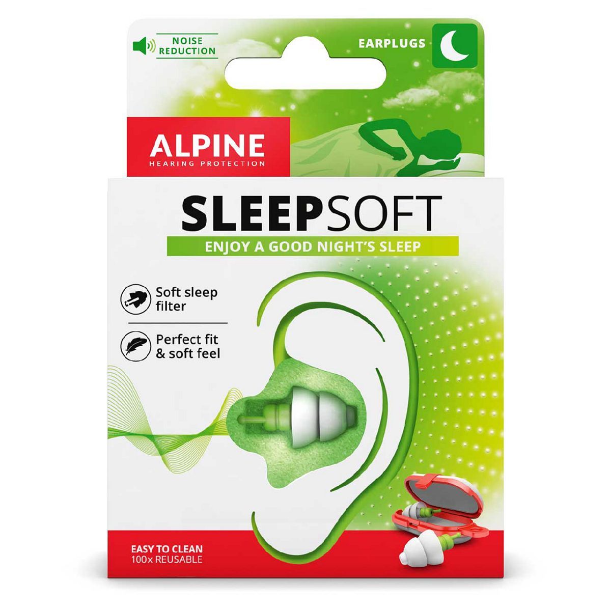 Alpine Sleepsoft Earplugs 1 Pair - McGrocer