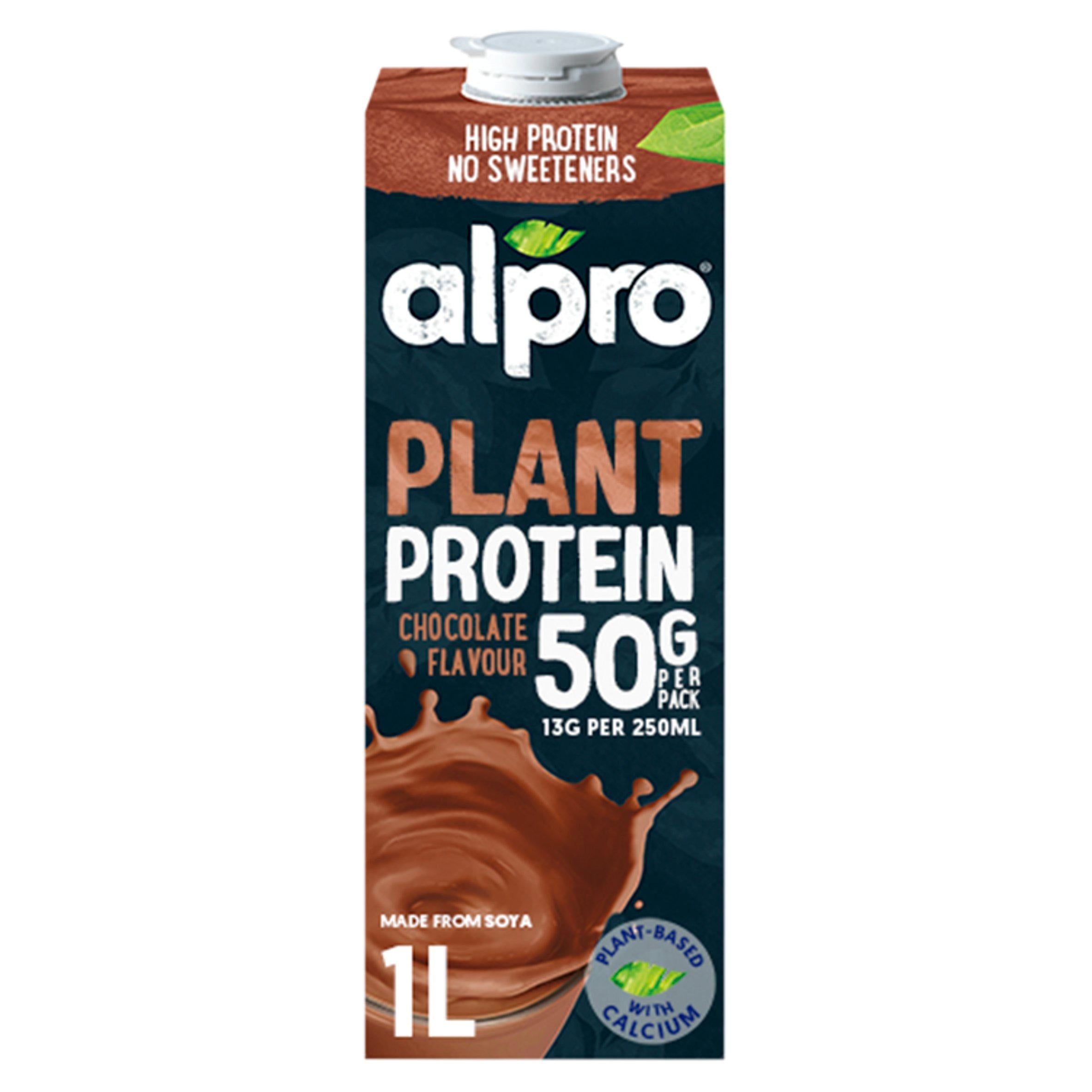 Alpro High Protein Chocolate Long Life Soya Dairy Alternative Drink 1L - McGrocer