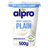 Alpro Plain Natural Dairy Free Soya Yoghurt Alternative 500g - McGrocer