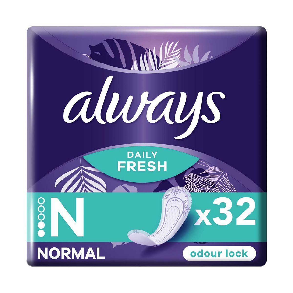 Always Dailies Fresh & Protect Panty Liners Normal x32 - McGrocer