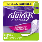 Always Discreet Incontinence Pads Small - 120 pads (6 pack bundle) - McGrocer