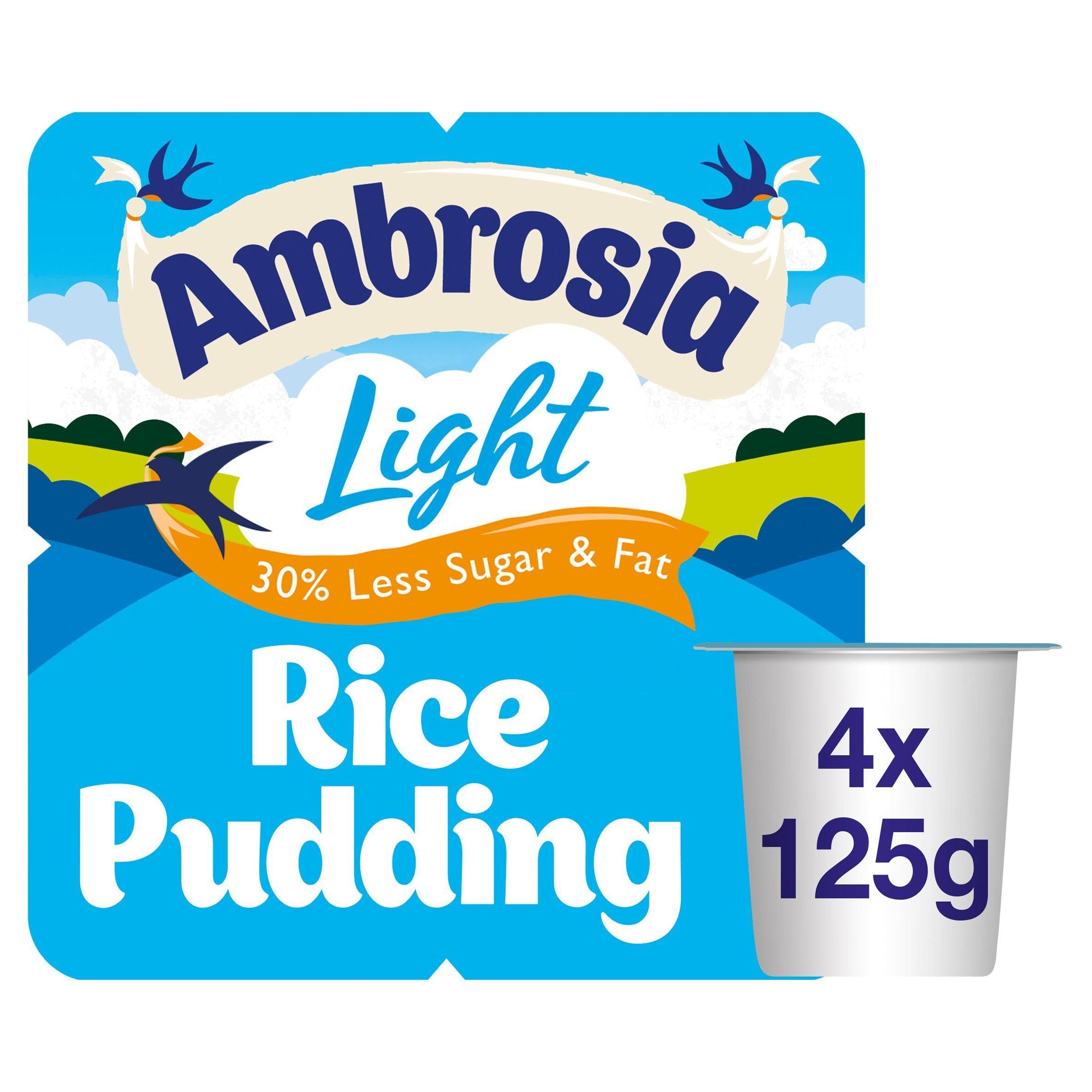 Ambrosia Light Rice Pudding 4x125g - McGrocer