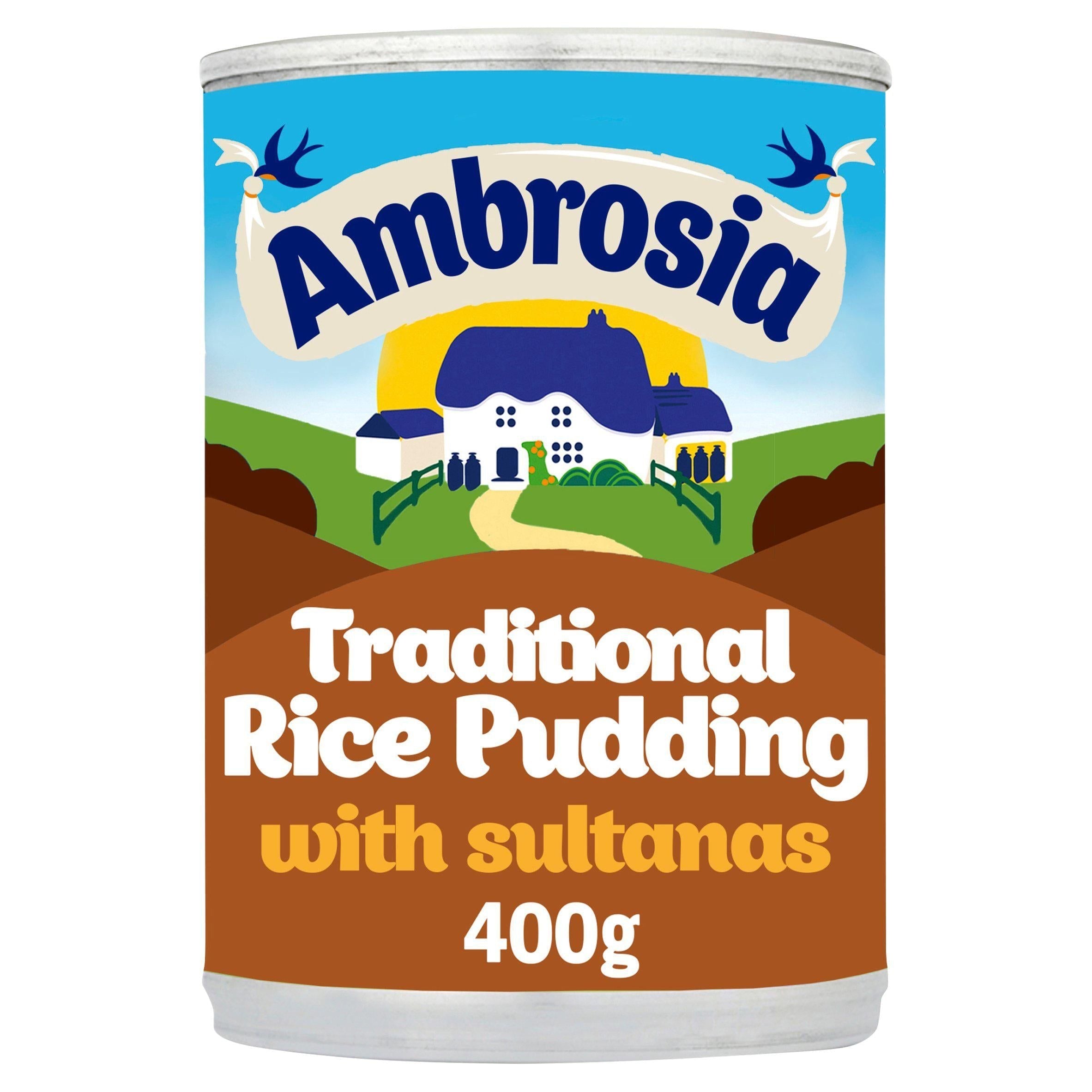 Ambrosia Rice Pudding with Sultanas & Nutmeg Dessert Can 400g - McGrocer