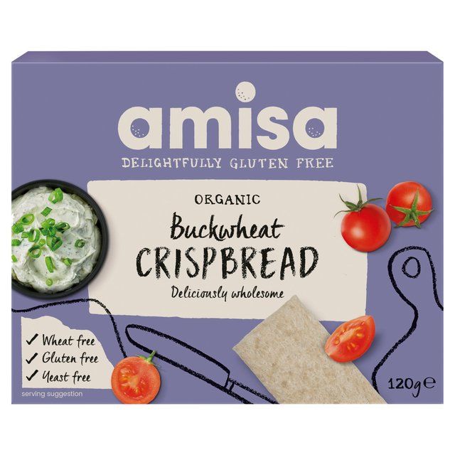 Amisa Organic Gluten Free Buckwheat Crispbread 120g - McGrocer