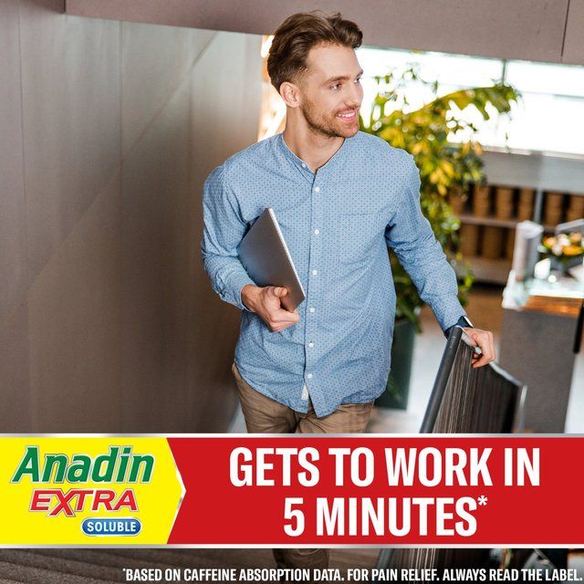 Anadin Extra Aspirin & Paracetamol Pain Relief  Soluble Tablets   12 per pack - McGrocer