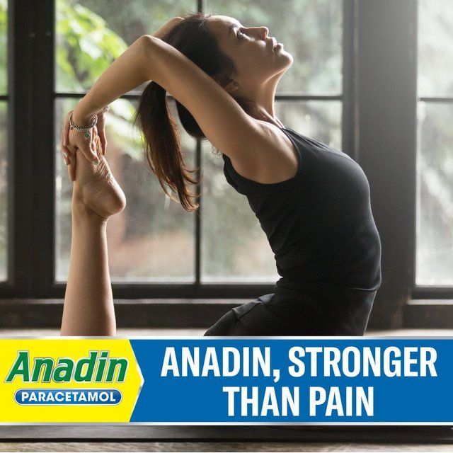 Anadin Paracetamol Pain Relief for Headaches Cold & Flu Tablets 16 16 per pack - McGrocer