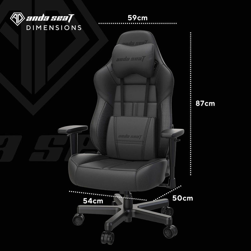 anda seaT Dark Demon Dragon Gaming Chair, Black - McGrocer