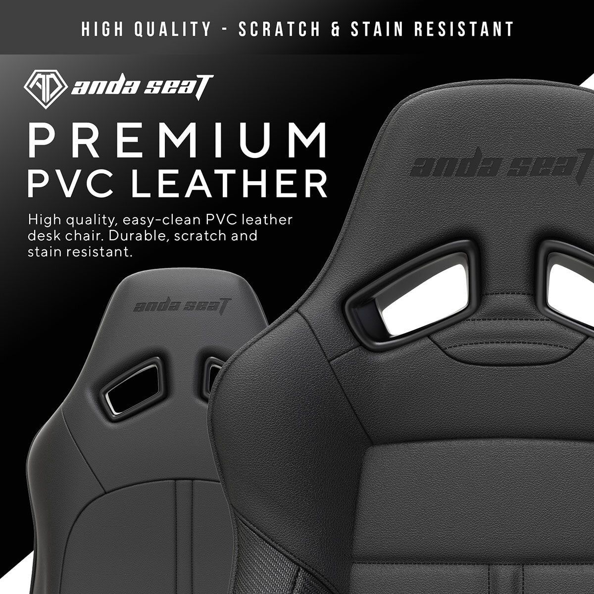 anda seaT Dark Demon Dragon Gaming Chair, Black - McGrocer