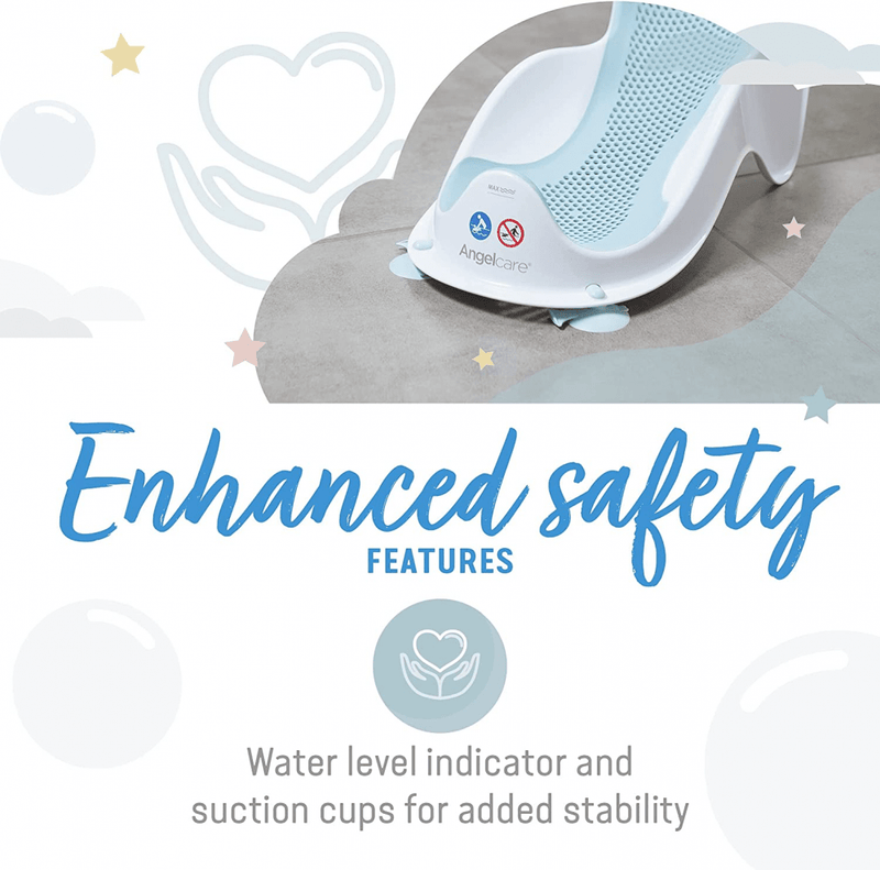 Angelcare Soft Touch Mini Bath Support in Aqua, UK version