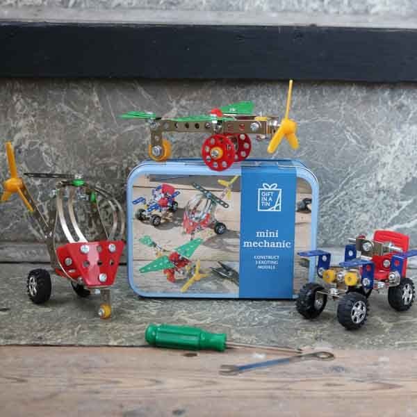 Apples To Pears Gift In A Tin Mini Mechanic Construction Set - McGrocer