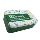 Apples To Pears Gifts Folding Secateurs In A Tin - McGrocer